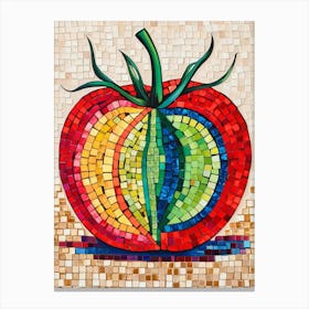 Mosaic Tomato Canvas Print