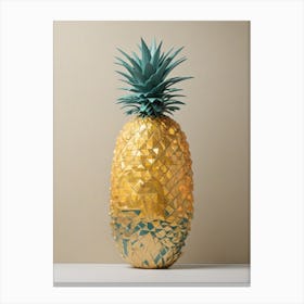 Gold Pineapple Canvas Print