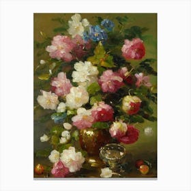 Cherry Blossom Painting 1 Flower Canvas Print