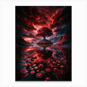 Dream In Red Canvas Print