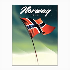 Norway To Ski Travel Canvas Print