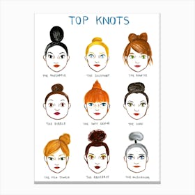 Top Knots Canvas Print