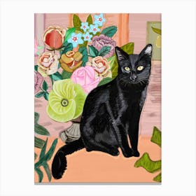 Black Cat Canvas Print