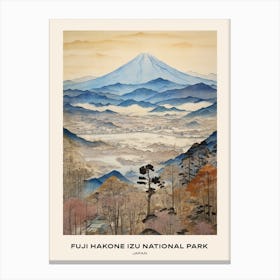 Fuji Hakone Izu National Park Japan 4 Poster Canvas Print