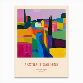 Colourful Gardens Rosendals Trdgrd Sweden 1 Red Poster Canvas Print
