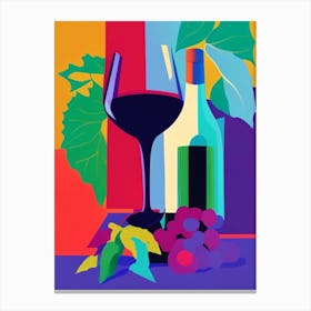 Sangiovese Wine Pop Matisse Cocktail Poster Canvas Print