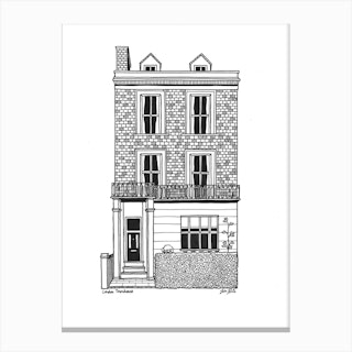 London Townhouse Canvas Print