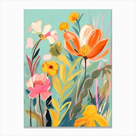 Flowers In The Garden Canvas Print