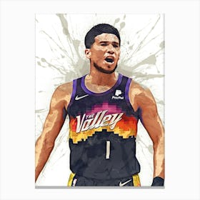 Devin Booker Phoenix Suns 1 Canvas Print