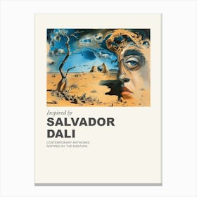 Museum Poster Inspired By Salvador Dali 1 Canvas Print