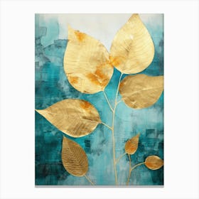 Gold Leaves Canvas Print Canvas Print