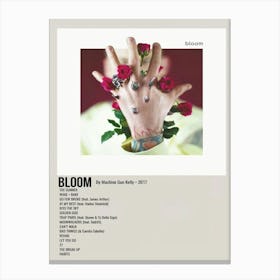 Bloom By Machine Gun Kelly 2017 Poster 2 Canvas Print