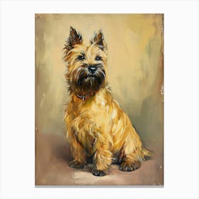 Cairn Terrier Acrylic Painting 4 Canvas Print