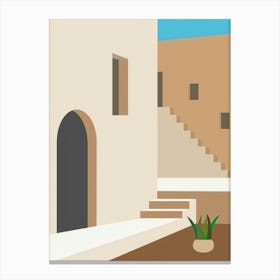 House In The Desert Canvas Print