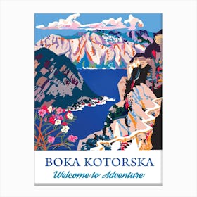 Boka Kotorska, Montenegro Canvas Print