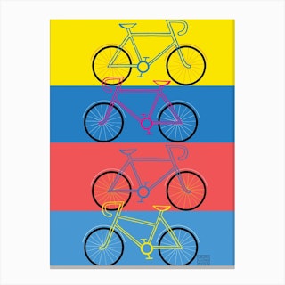 Bikes Canvas Print