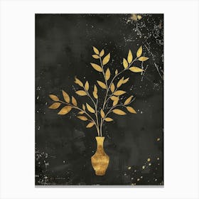 Gold Vase Canvas Print 2 Canvas Print