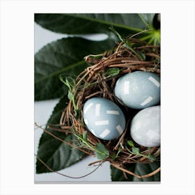 Easter Eggs In A Nest 13 Canvas Print