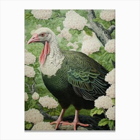 Ohara Koson Inspired Bird Painting Turkey 5 Canvas Print