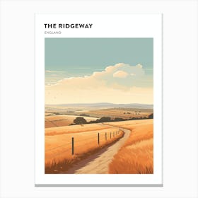 The Ridgeway England 3 Hiking Trail Landscape Poster Canvas Print