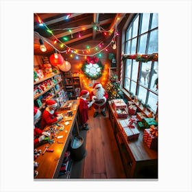 Santa'S Workshop 5 Canvas Print