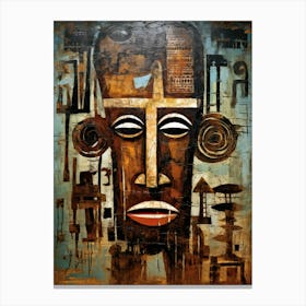 Bata Brilliance - African Masks Series Canvas Print