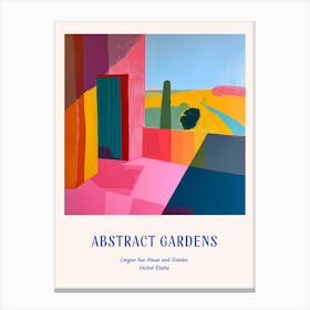 Colourful Gardens Longue Vue House And Garden Usa 1 Blue Poster Canvas Print