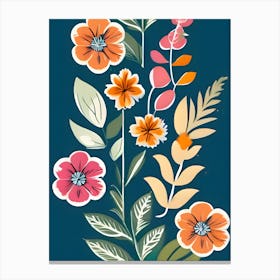 Floral Wallpaper Canvas Print