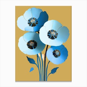 Blue Poppies 1 Canvas Print