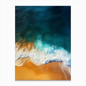 Aerial View Of A Beach 131 Canvas Print