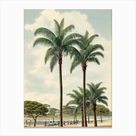 Cronulla Beach Australia Vintage Canvas Print