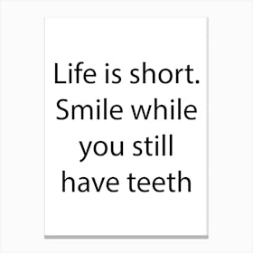 Funny Quote 5 Canvas Print