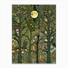 William Morris Night In The Woods 15 Canvas Print