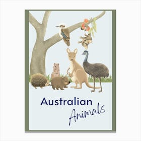 Australian Animals Canvas Print