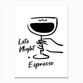 Espresso Martini 1 Canvas Print