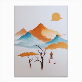 Asian Landscape Canvas Print