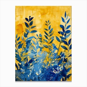 Blue And Yellow 4 Canvas Print