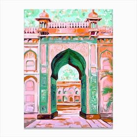 India Patrika Gate Travel Housewarming Painting Canvas Print