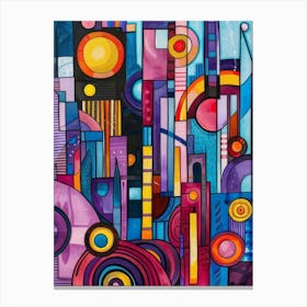 Abstract Cityscape Style Abstract Canvas Print