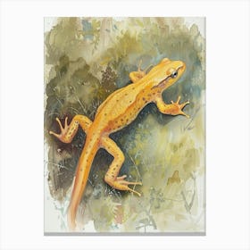 Salamander Pastel Watercolour 2 Leinwandbild