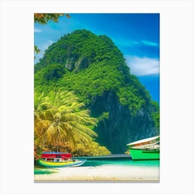 El Nido Philippines Pop Art Photography Tropical Destination Canvas Print