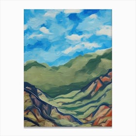 Colorful Desert Mountains Canvas Print