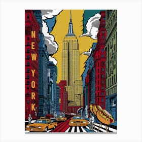 New York City Pop Art Canvas Print