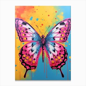 Pop Art Skipper Butterfly 4 Canvas Print