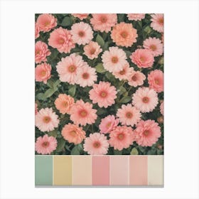 Pink Geraniums Canvas Print