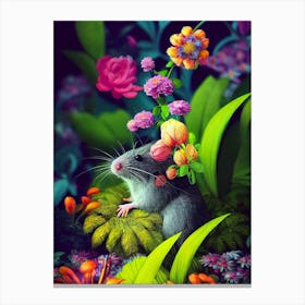 Colorful Rat Canvas Print