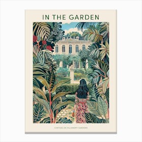 In The Garden Poster Chateau De Villandry Gardens 1 Canvas Print