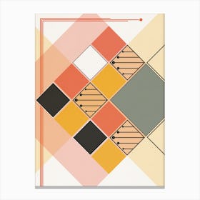 Bauhaus Colorful Board A Canvas Print