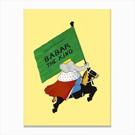 Babar Babar The King Canvas Print