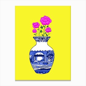 Chinoiserie Peonies Canvas Print